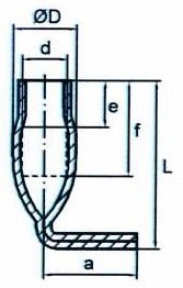 Fixatiehuls met gebogen uiteinde - FIB