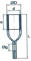 Cilindrische Hijshuls met plat uiteinde - LSF